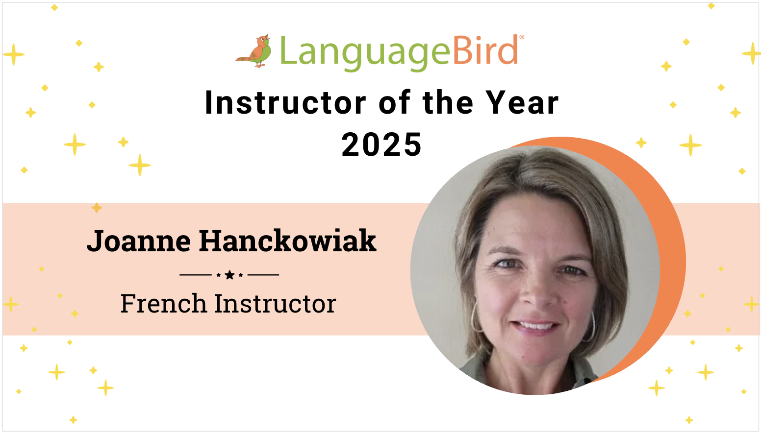 Instructor of the Year Announcement